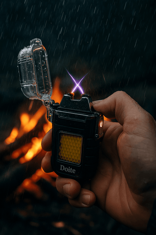 Doite Blaze Oppladbar Stormlighter  Elektrisk bueflamme & COB-lommelykt
