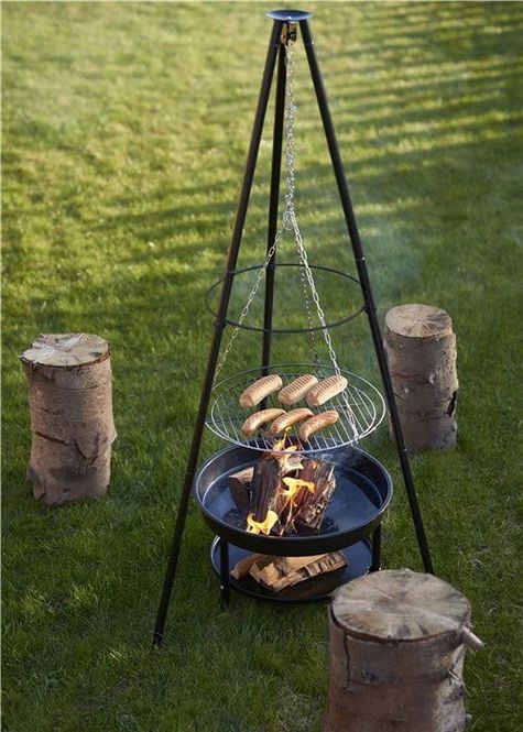Hovedbilde Bålpanne TRIPOD 52CM m/grillrist