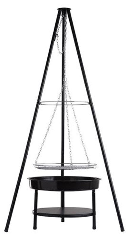 Bålpanne TRIPOD 52CM m/grillrist