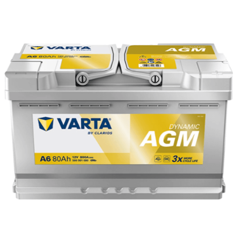 VARTA Silver Dynamic AGM Batteri 12V 80AH 800CCA (315x175x190/190mm) +høyre A6