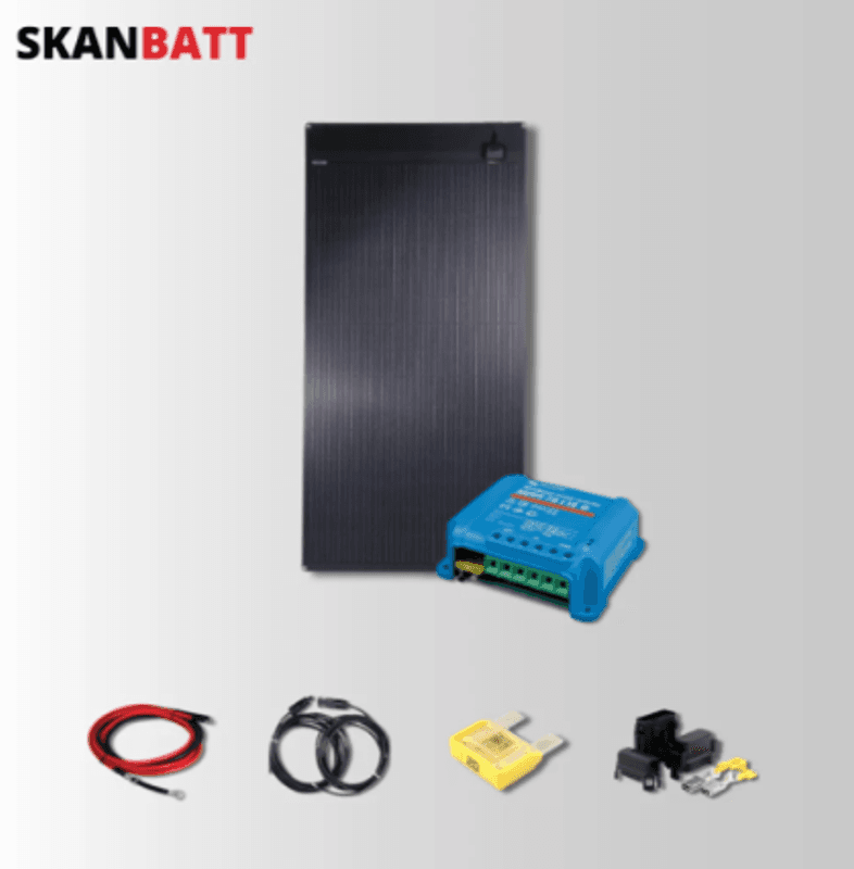 SKANBATT Solcellepakke - 200W Flex / Victron MPPT 15A